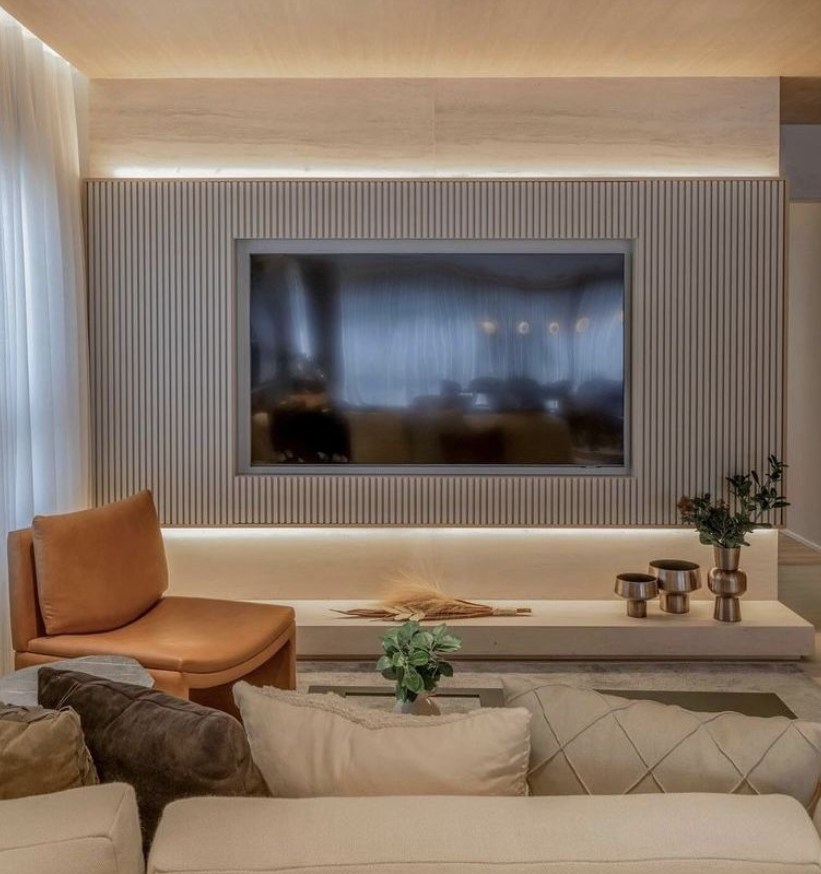  Iluminação em LED no painel da TV