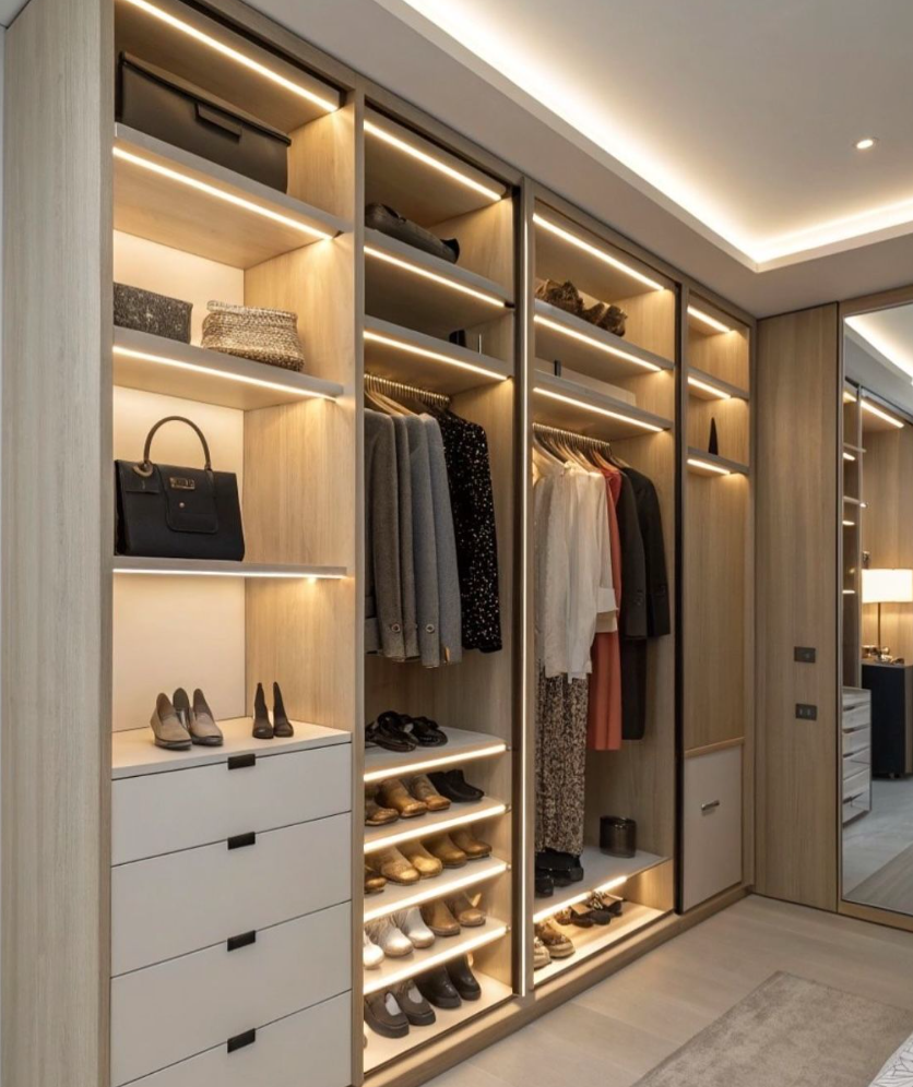 Como criar um closet otimizado mesmo em espaços pequenos
