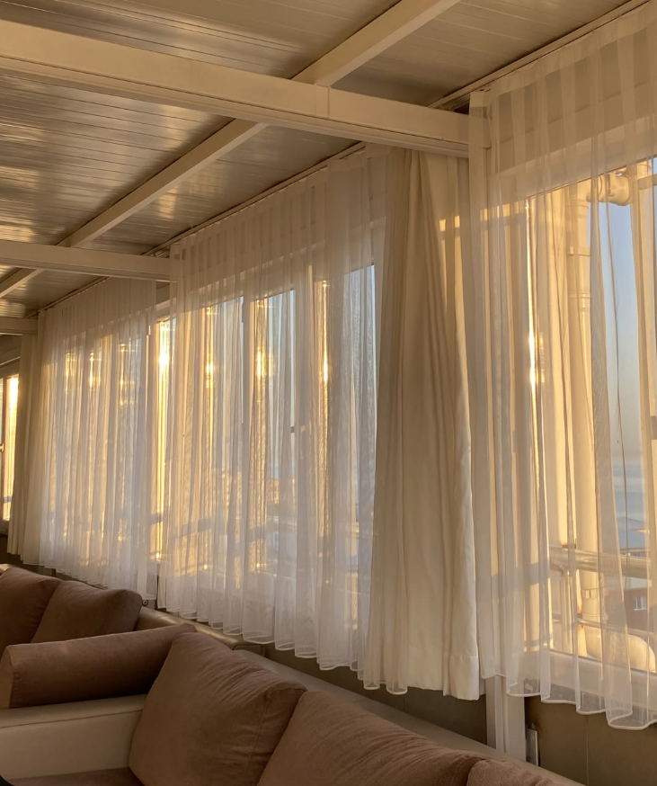 Cortinas que não vão até o piso