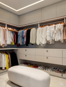 Iluminação ideal para closets