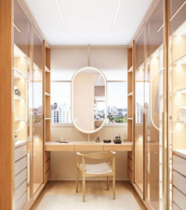 Iluminação ideal para closets