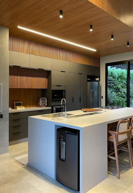 Iluminação para cozinhas gourmet